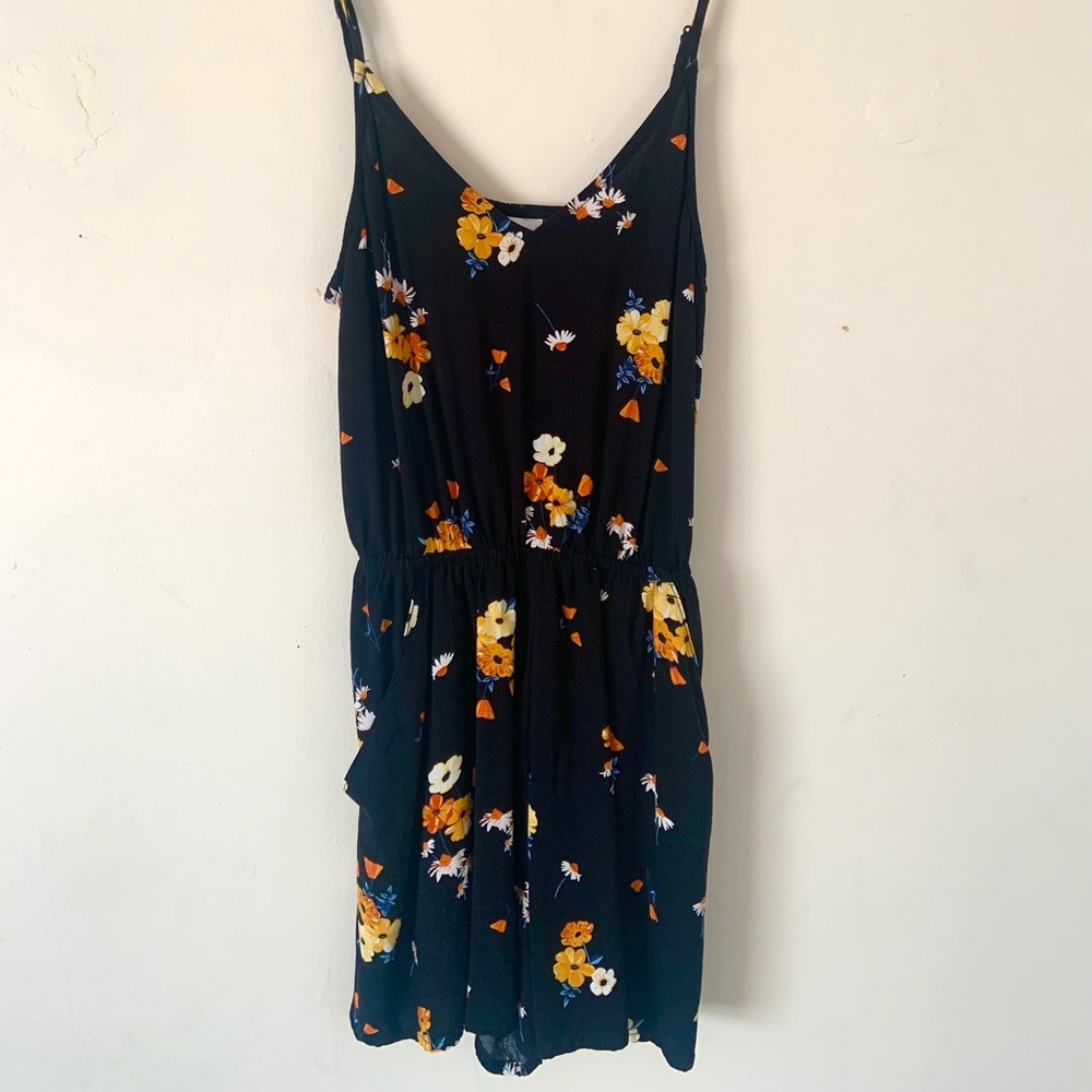 Black & Orange Romper